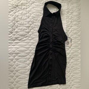 #27 NWT Halter style little black dress. Size M